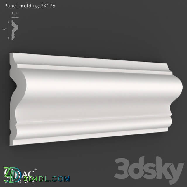 Decorative plaster - OM Panel molding Orac Decor PX175