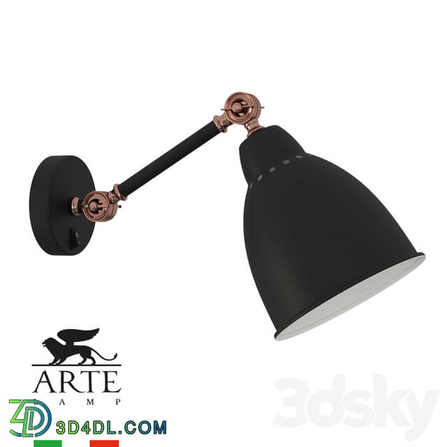 Wall light - ARTE Lamp BRACCIO A2054AP-1BK OM