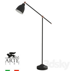 Floor lamp - ARTE Lamp BRACCIO A2054PN-1BK OM 