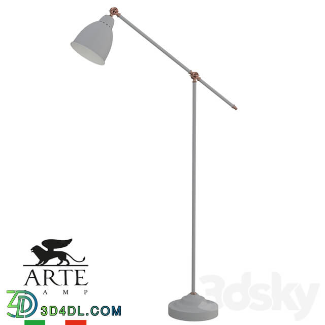Floor lamp - ARTE Lamp BRACCIO A2054PN-1GY OM