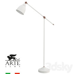 Floor lamp - ARTE Lamp BRACCIO A2054PN-1WH OM 