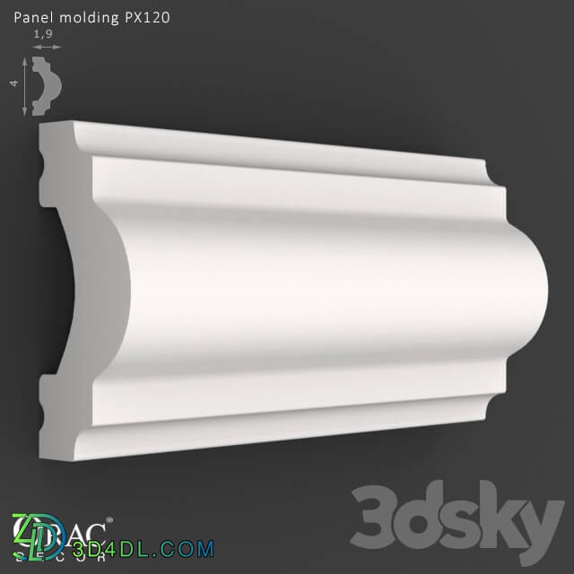 Decorative plaster - OM Panel molding Orac Decor PX120