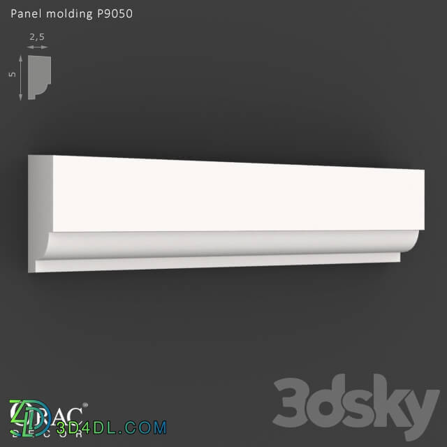 Decorative plaster - OM Panel molding Orac Decor P9050