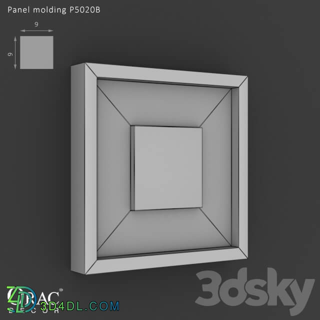 Decorative plaster - OM Panel molding Orac Decor P5020B