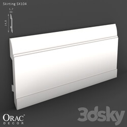 Decorative plaster - OM Skirting Orac Decor SX104 