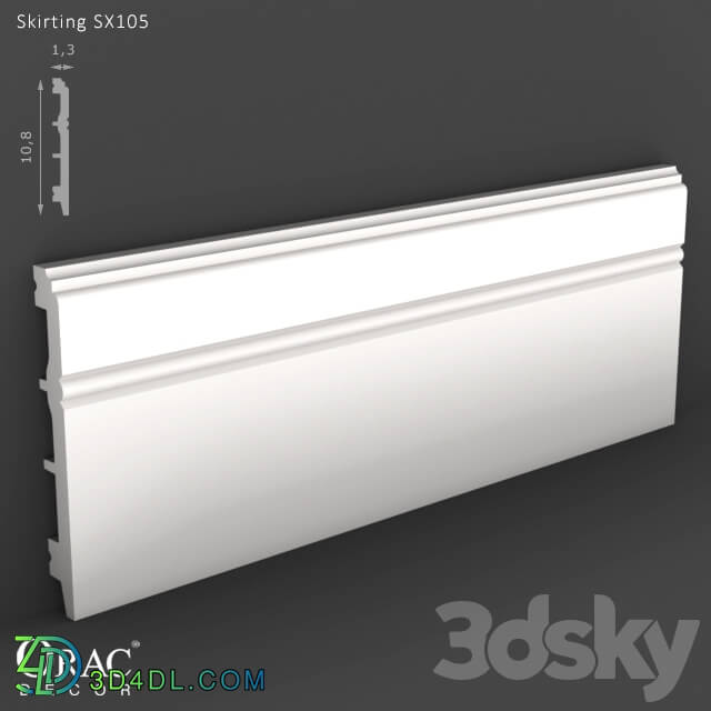Decorative plaster - OM Skirting Orac Decor SX105