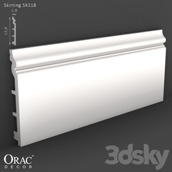 Decorative plaster - OM Skirting Orac Decor SX118 