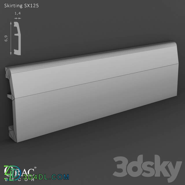 Decorative plaster - OM Skirting Orac Decor SX125