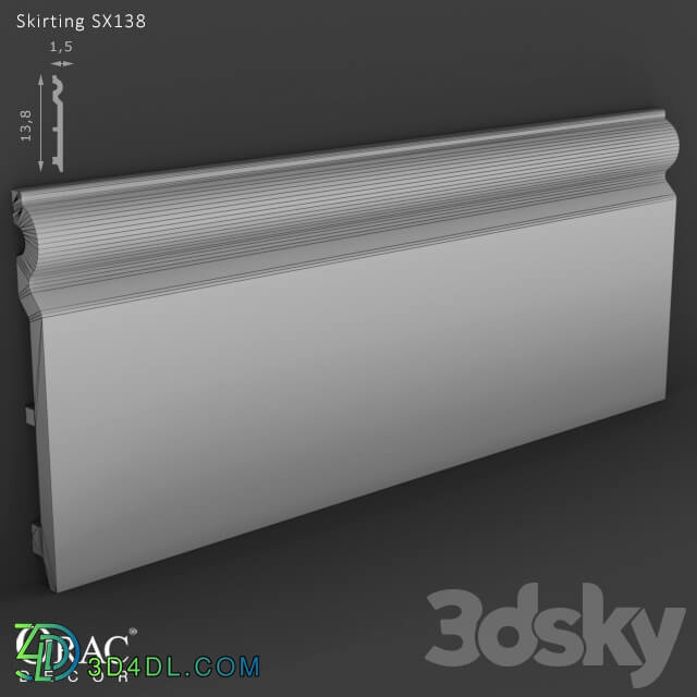 Decorative plaster - OM Skirting Orac Decor SX138