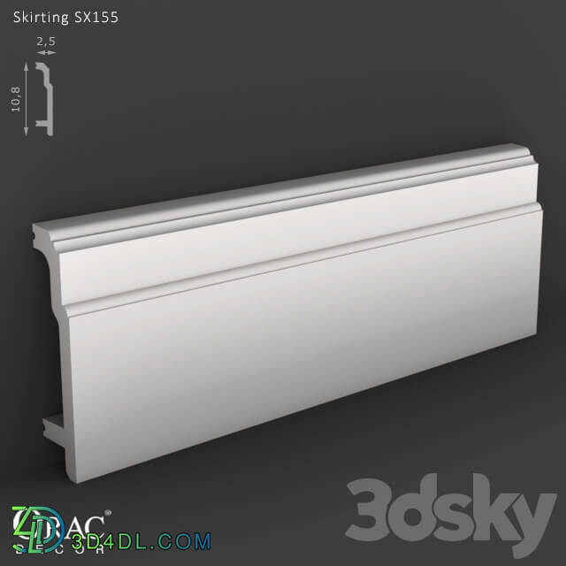 Decorative plaster - OM Skirting Orac Decor SX155