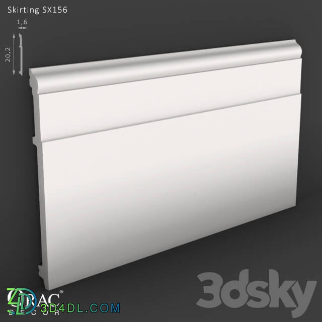 Decorative plaster - OM Skirting Orac Decor SX156