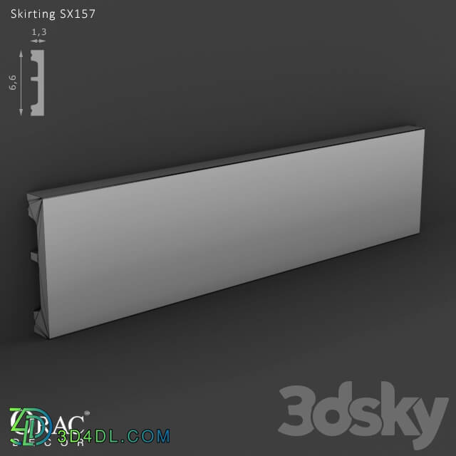Decorative plaster - OM Skirting Orac Decor SX157