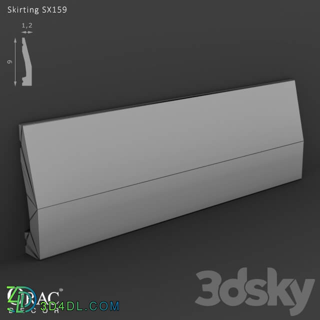 Decorative plaster - OM Skirting Orac Decor SX159