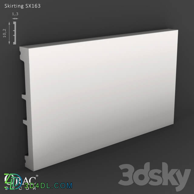 Decorative plaster - OM Skirting Orac Decor SX163
