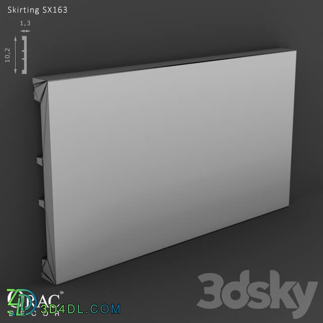 Decorative plaster - OM Skirting Orac Decor SX163