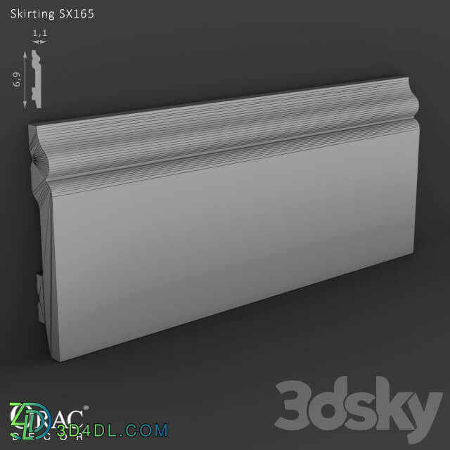 Decorative plaster - OM Skirting Orac Decor SX165