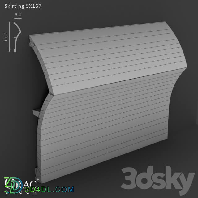 Decorative plaster - OM Skirting Orac Decor SX167