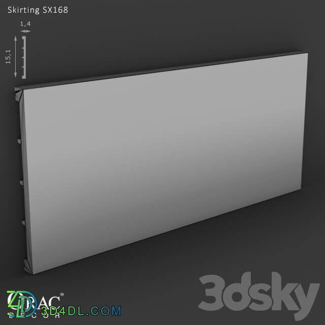 Decorative plaster - OM Skirting Orac Decor SX168