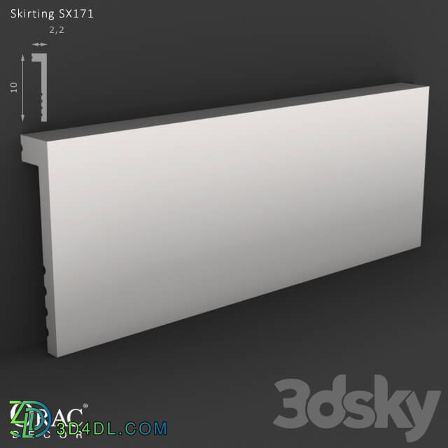 Decorative plaster - OM Skirting Orac Decor SX171