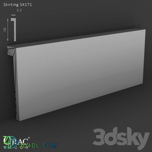 Decorative plaster - OM Skirting Orac Decor SX171