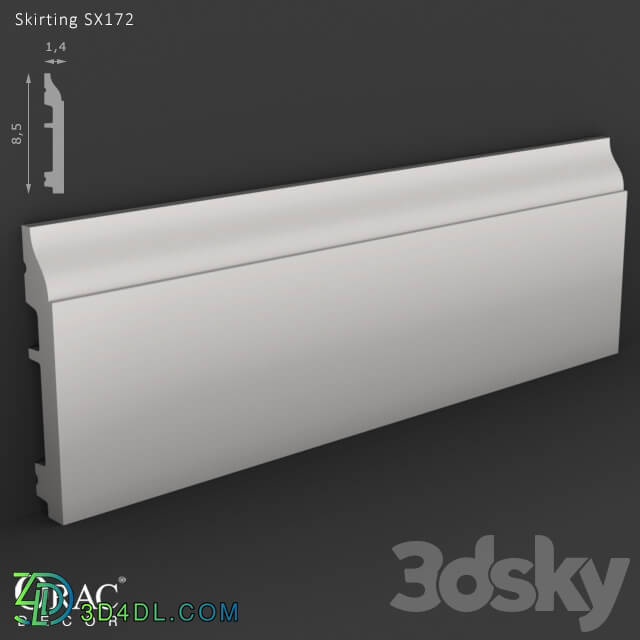 Decorative plaster - OM Skirting Orac Decor SX172