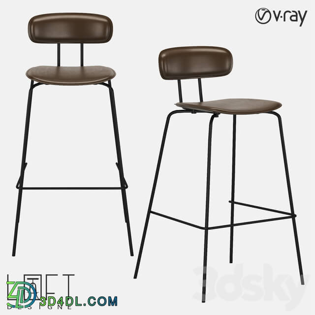 Chair - Bar Chair Loft Designe 30141 Model