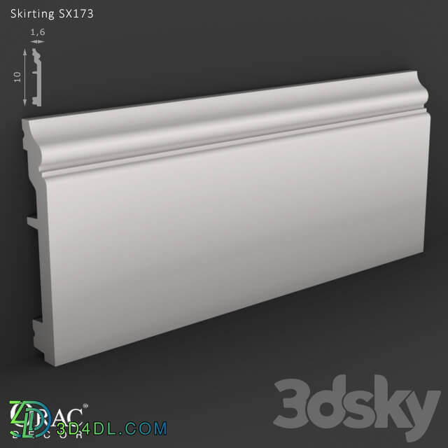 Decorative plaster - OM Skirting Orac Decor SX173