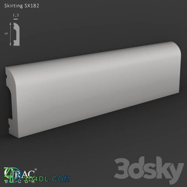 Decorative plaster - OM Skirting Orac Decor SX182