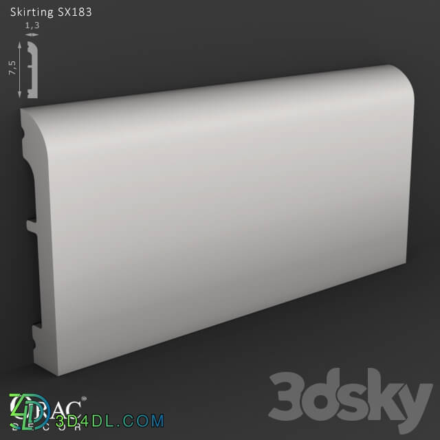 Decorative plaster - OM Skirting Orac Decor SX183