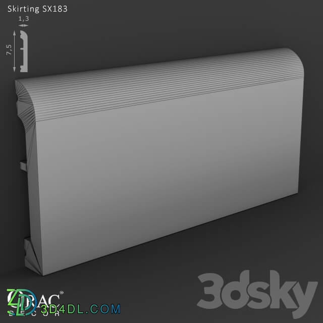 Decorative plaster - OM Skirting Orac Decor SX183