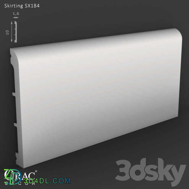 Decorative plaster - OM Skirting Orac Decor SX184