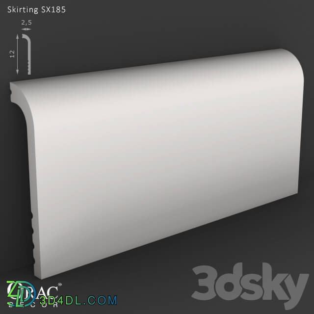 Decorative plaster - OM Skirting Orac Decor SX185