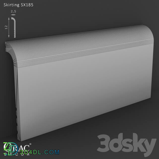 Decorative plaster - OM Skirting Orac Decor SX185