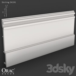 Decorative plaster - OM Skirting Orac Decor SX191 