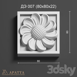 Decorative plaster - Aratta DE 007 _80x80x22_ 