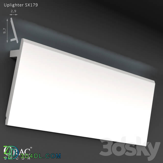 Decorative plaster - OM Uplighter Orac Decor SX179