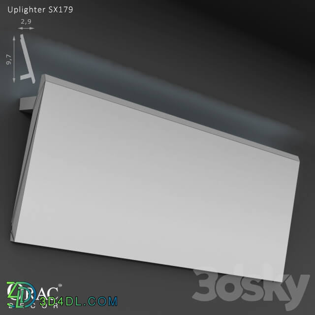 Decorative plaster - OM Uplighter Orac Decor SX179