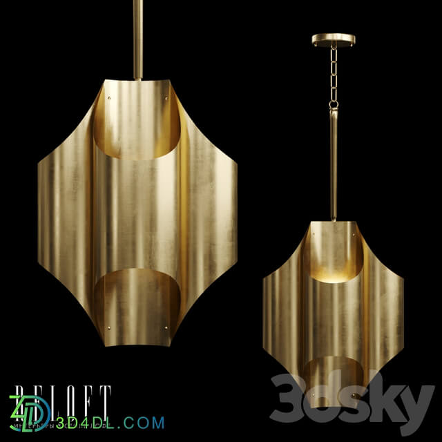 Pendant light - Cathedral brass pendant ceiling lamp