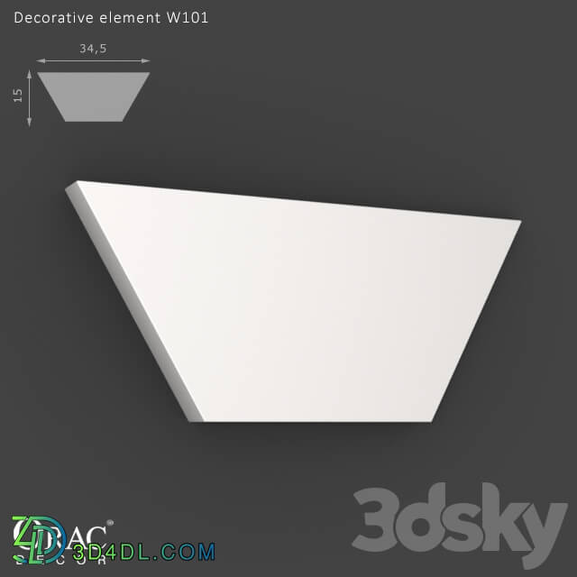 Decorative plaster - OM Decorative element Orac Decor W101