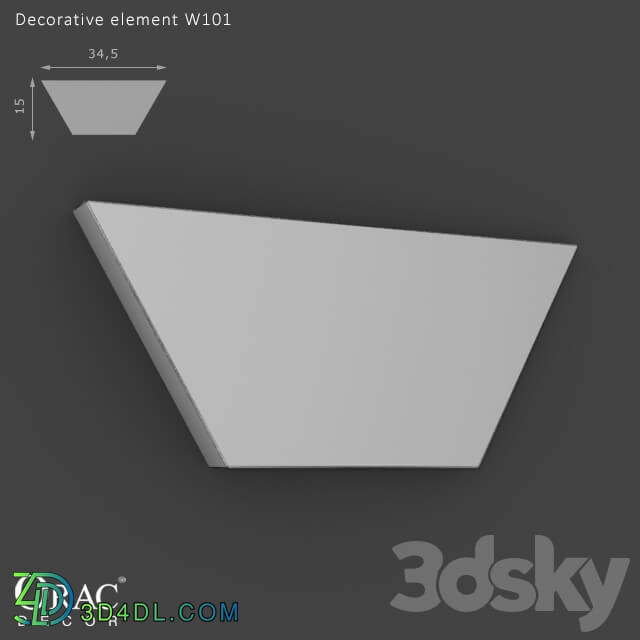 Decorative plaster - OM Decorative element Orac Decor W101