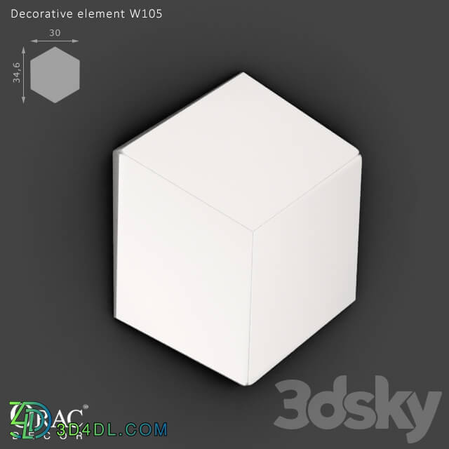 Decorative plaster - OM Decorative element Orac Decor W105