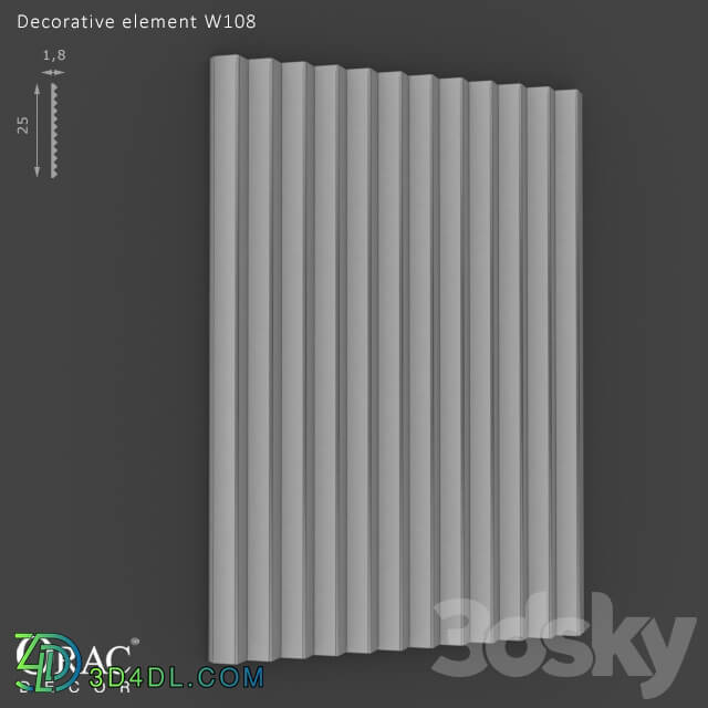 Decorative plaster - OM Decorative element Orac Decor W108