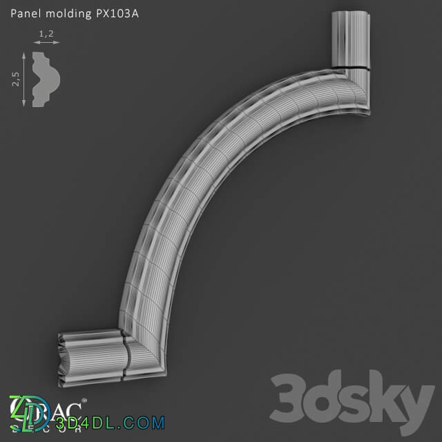 Decorative plaster - OM Panel molding Orac Decor PX103A