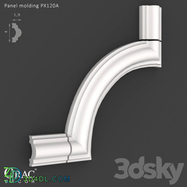 Decorative plaster - OM Panel molding Orac Decor PX120A