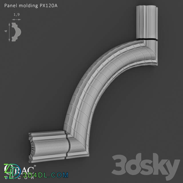 Decorative plaster - OM Panel molding Orac Decor PX120A