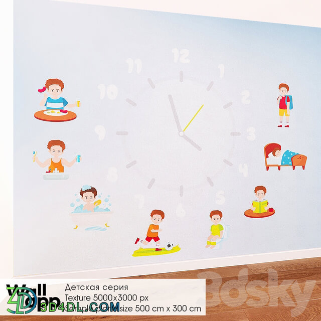 Miscellaneous ОМ Decorative coating children 39 s wallpaper WallApp BestBaby 016