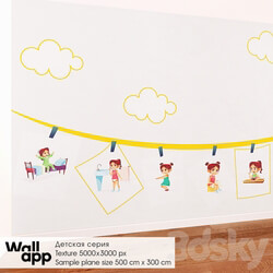 Miscellaneous ОМ Decorative coating children 39 s wallpaper WallApp BestBaby 018 