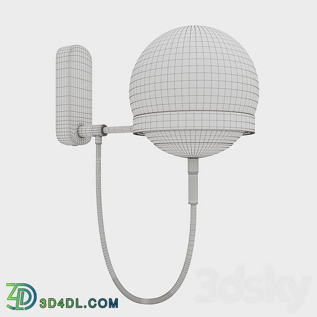 Dexter glass orb wall light