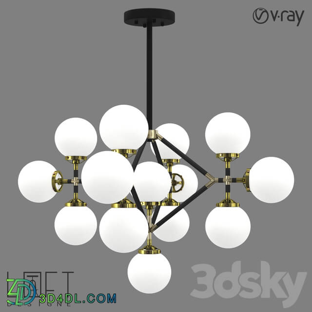 Pendant light - Suspended Light Loft Designe 4733 Model