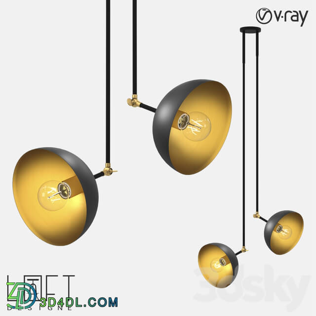 Pendant light - Suspended Light Loft Designe 4747 Model